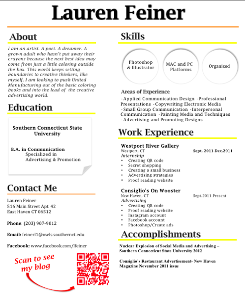 stand out cv